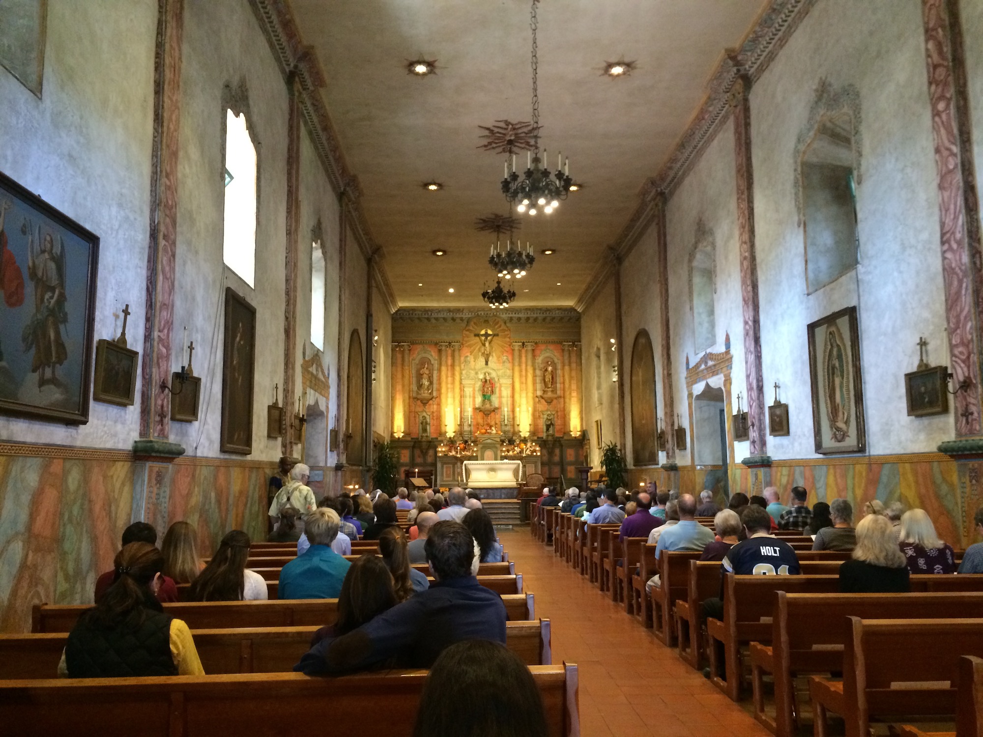 Inside Santa Barbara Mission