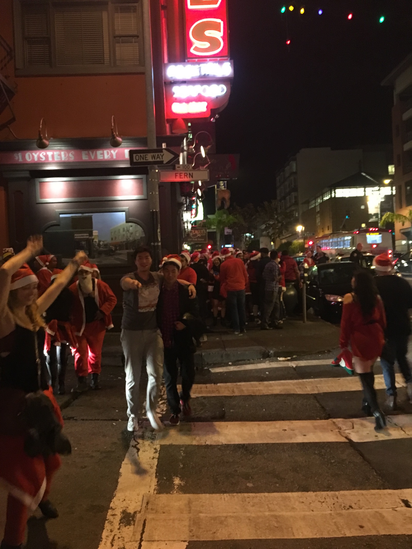 Santacon busy intersections Santacon busy intersections