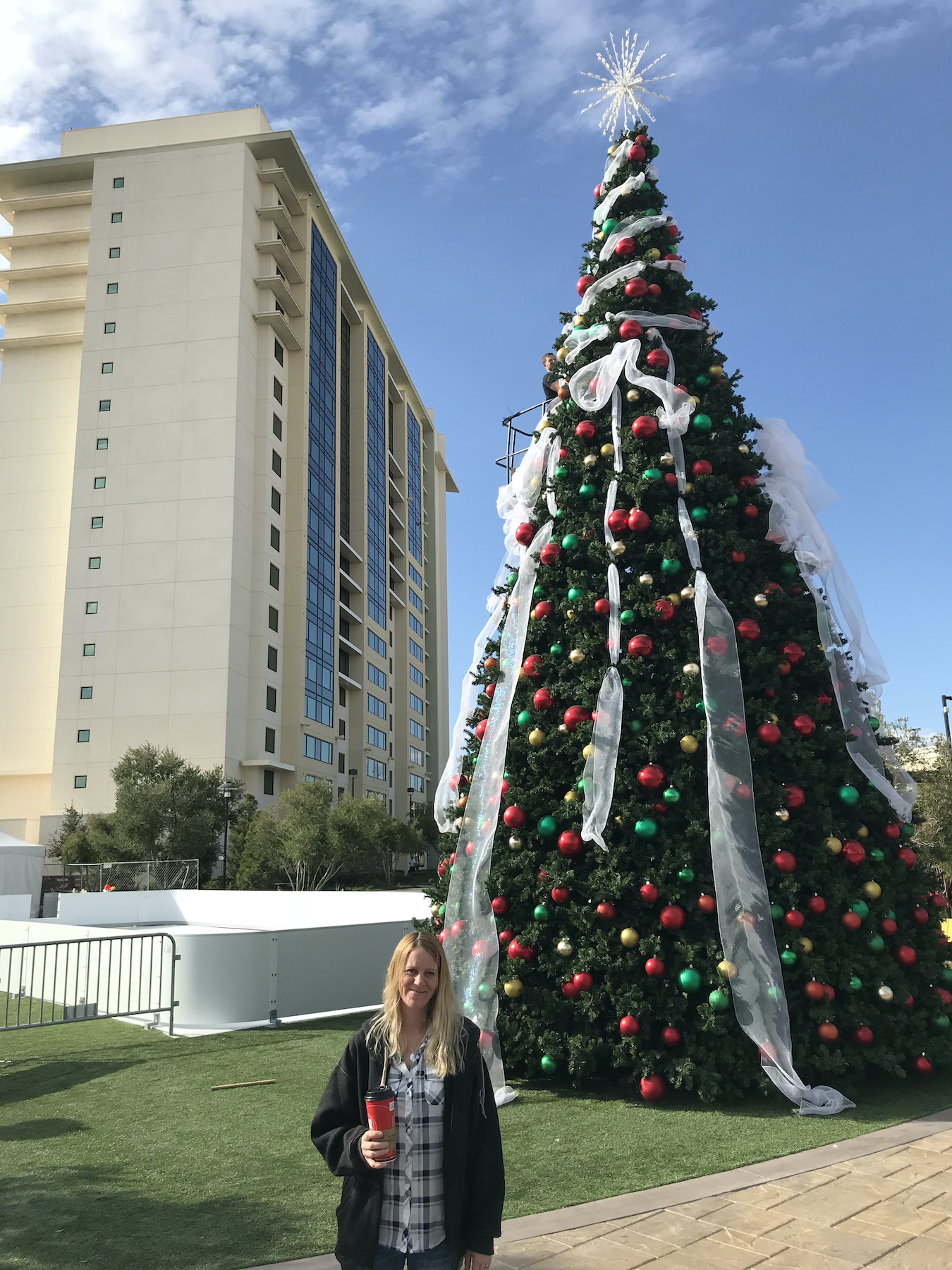 Christmas tree outside the Silverton Casino