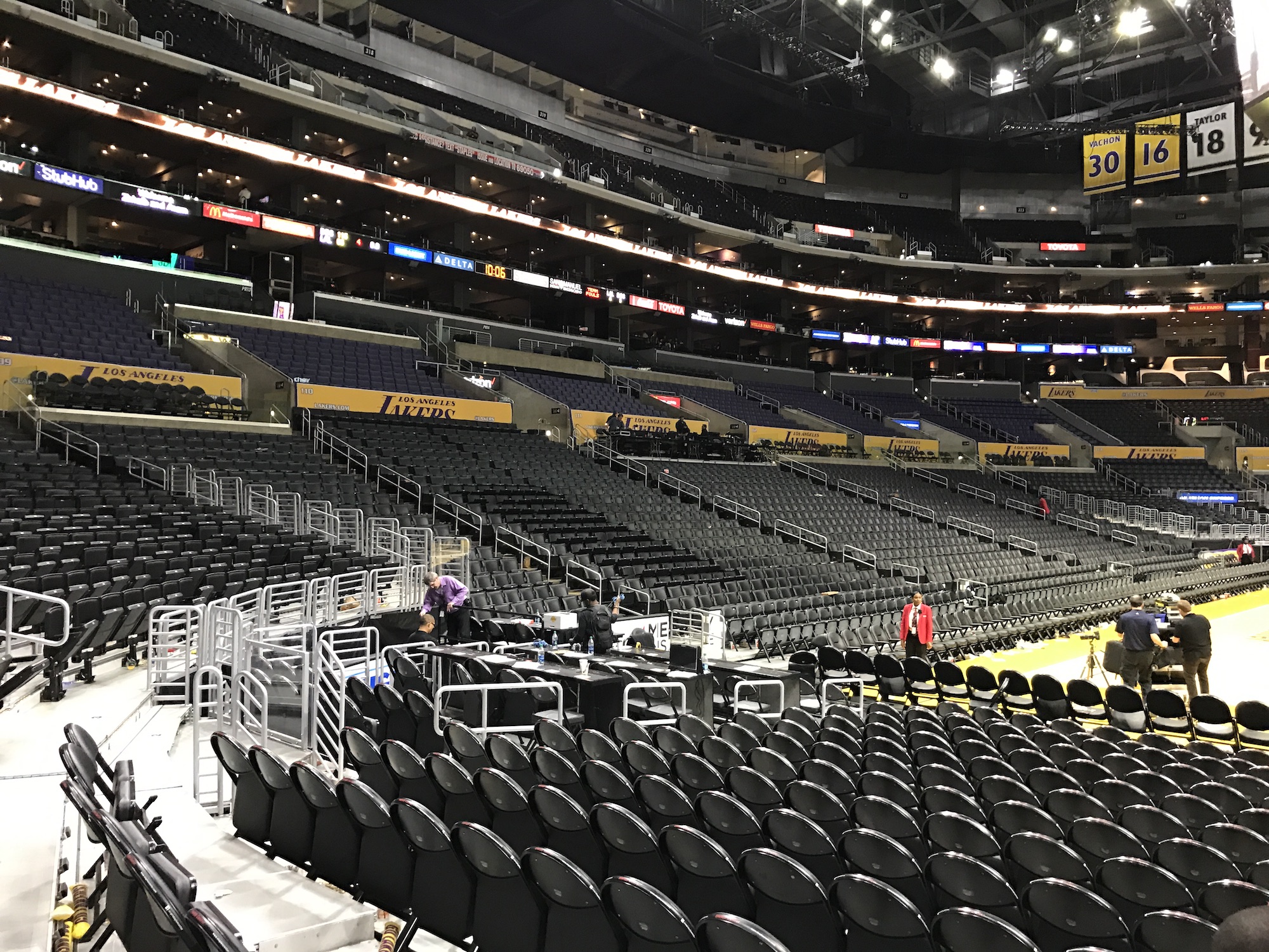 Staples Center empty inside