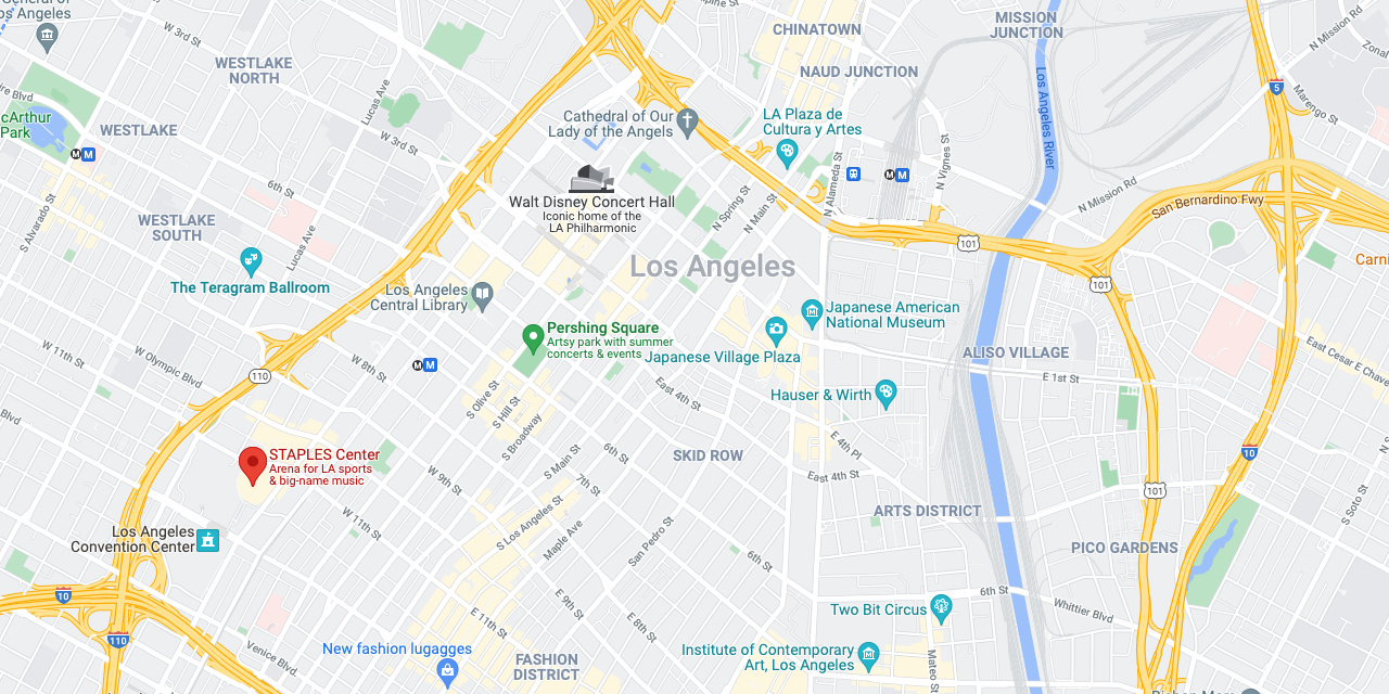 Staples Center on Google Map