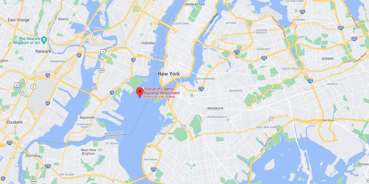 Google Map Statue of Liberty Google Map Statue of Liberty