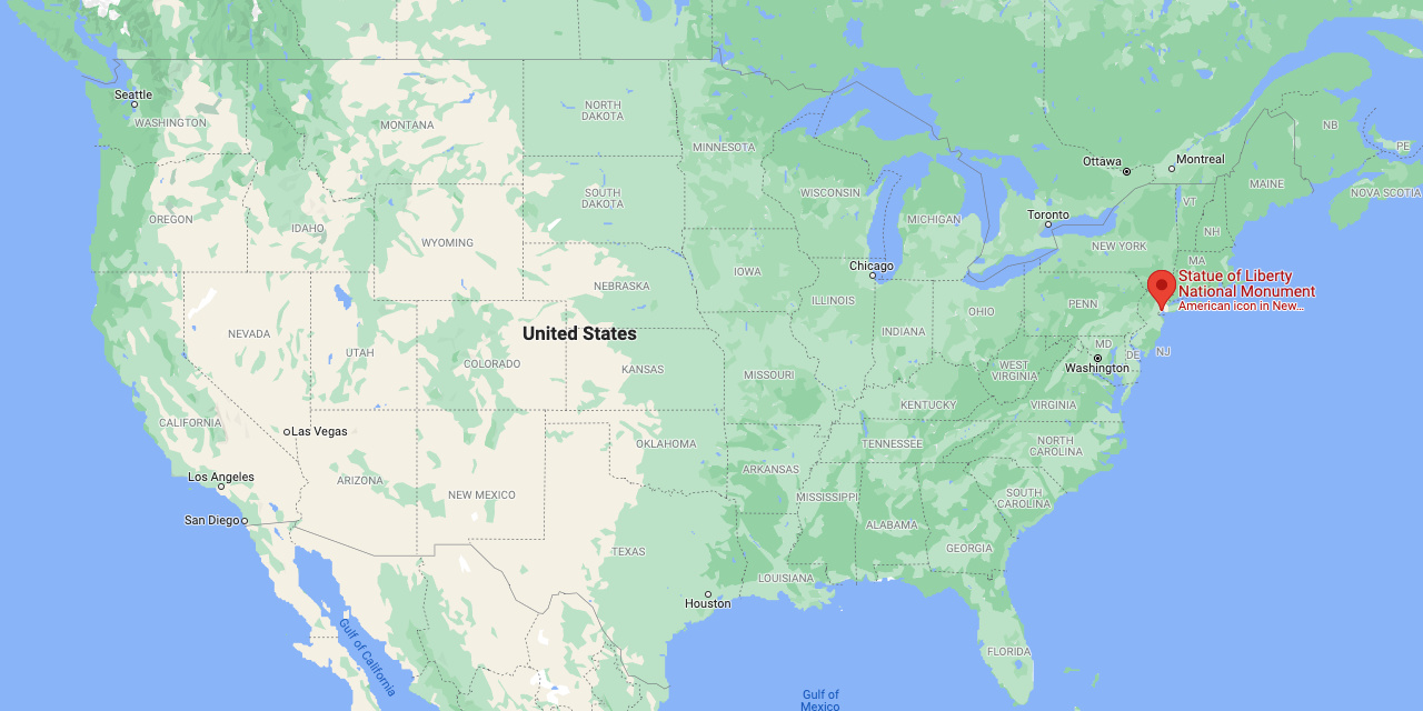 Statue of Liberty on Google Maps Statue of Liberty on Google Maps