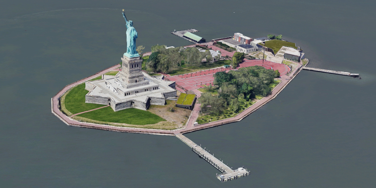 Google Satellite Statue of Liberty Google Satellite Statue of Liberty