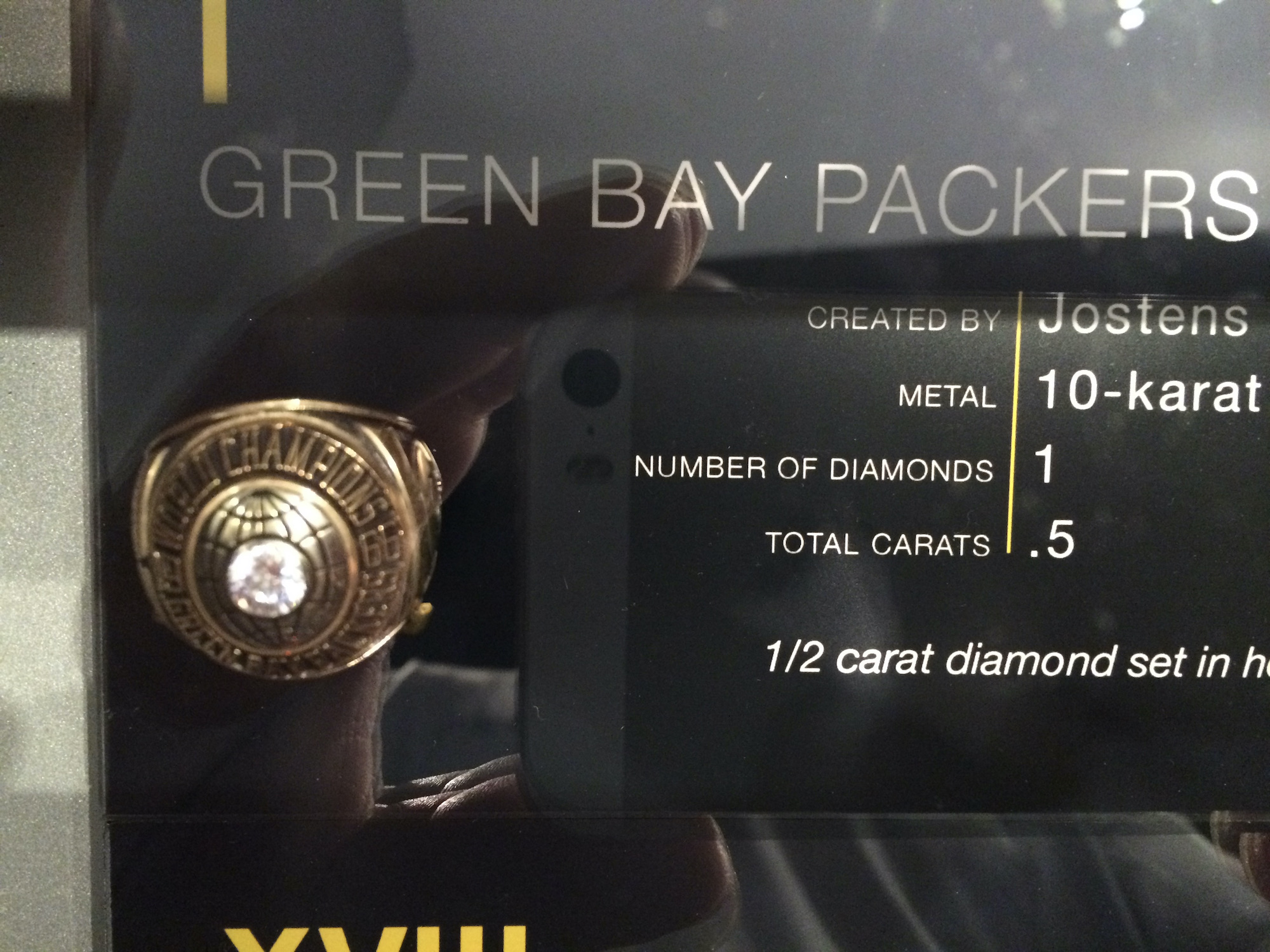 Super Bowl I Ring Green Bay Packers