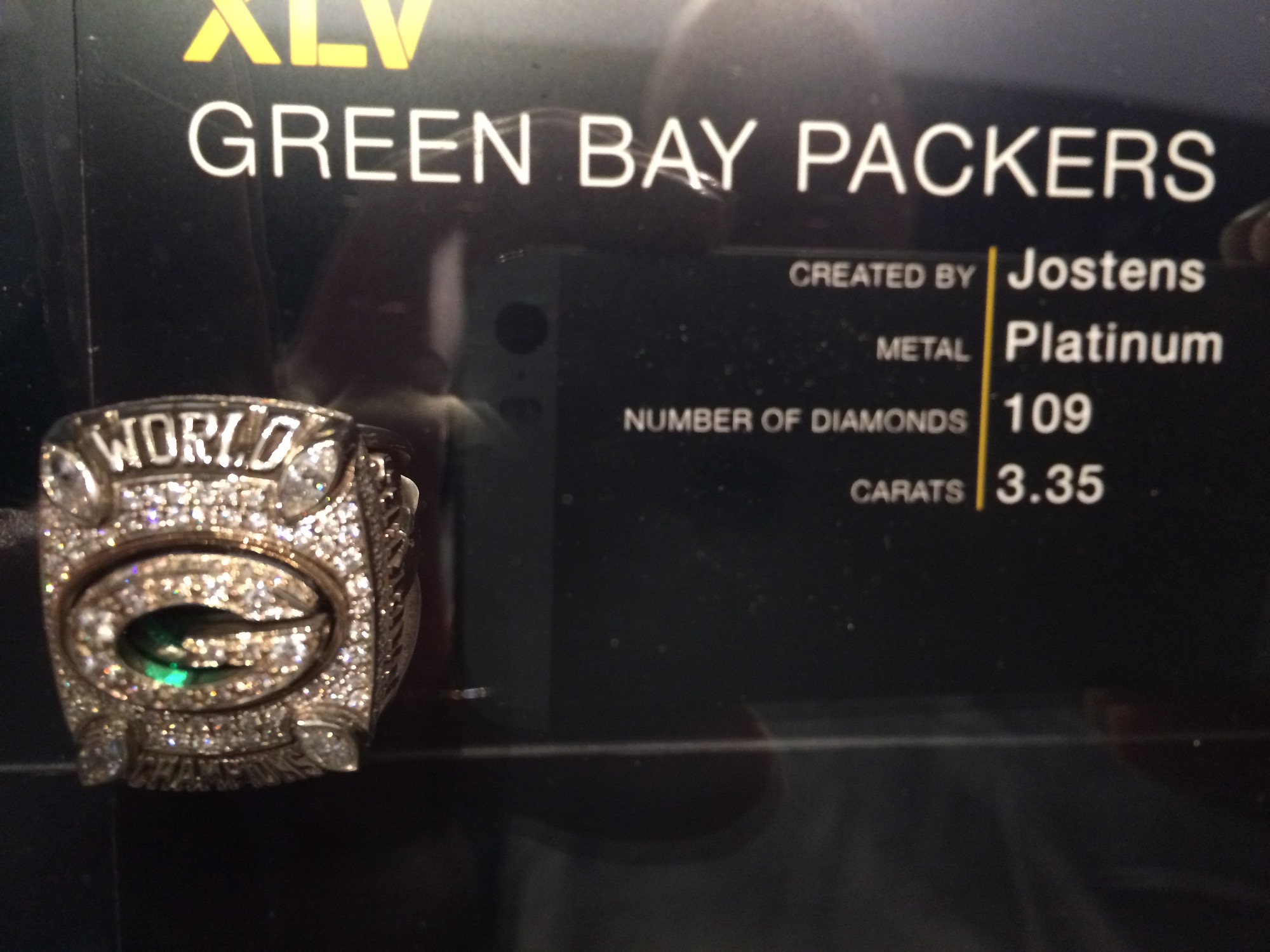 Super Bowl XLV Ring Green Bay Packers
