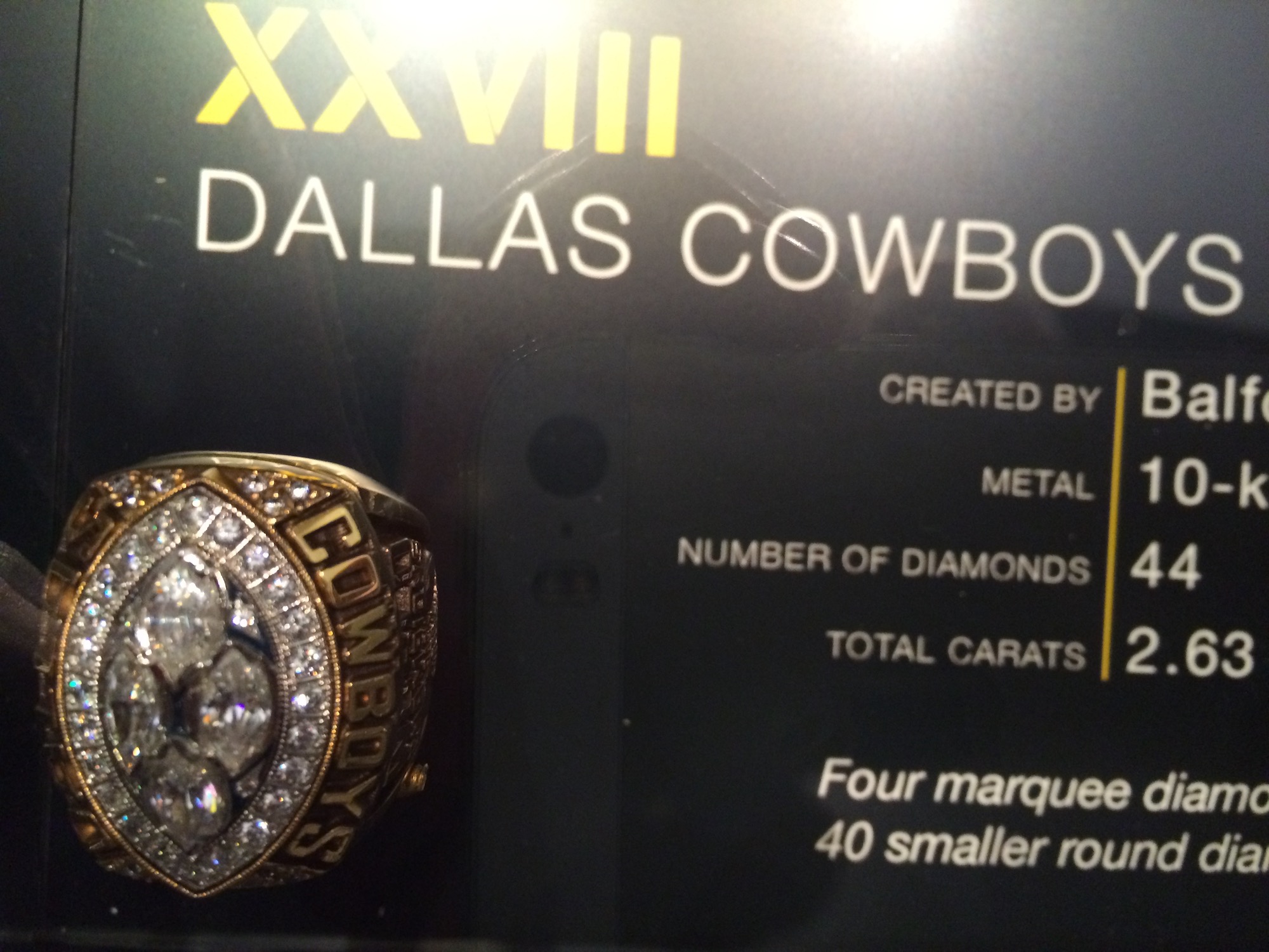 Super Bowl XXVIII Ring Dallas Cowboys
