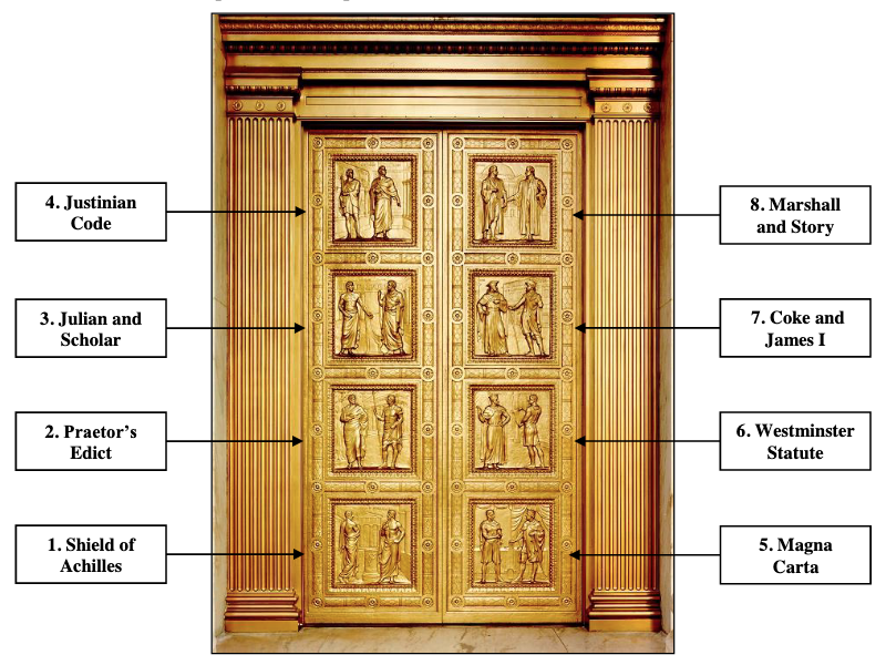 Supreme Court Building Bronze Doors Bas-Reliefs
