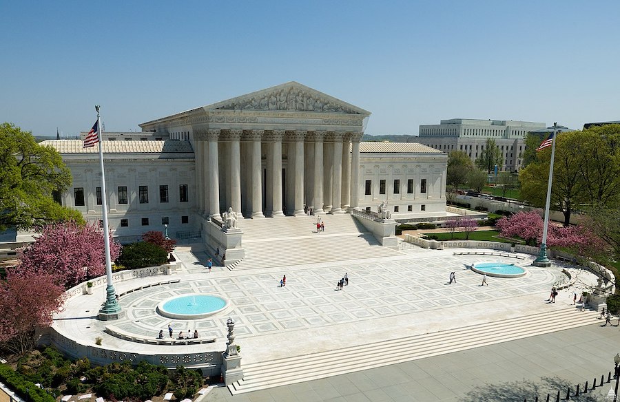 US Supreme Court Building Front Plaza