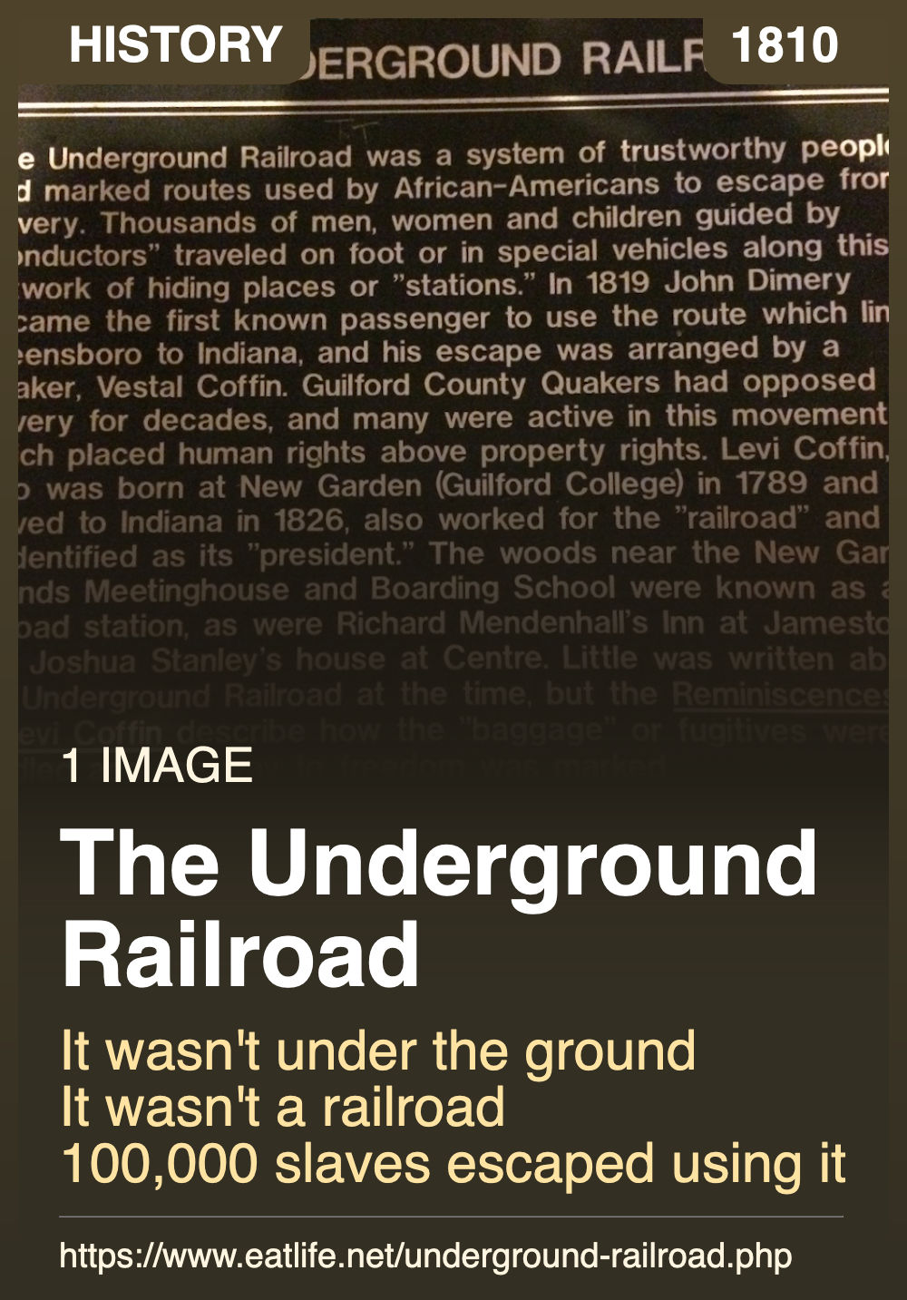 The Underground Railroad