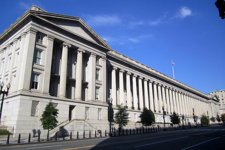 US Treasury Building Colonade