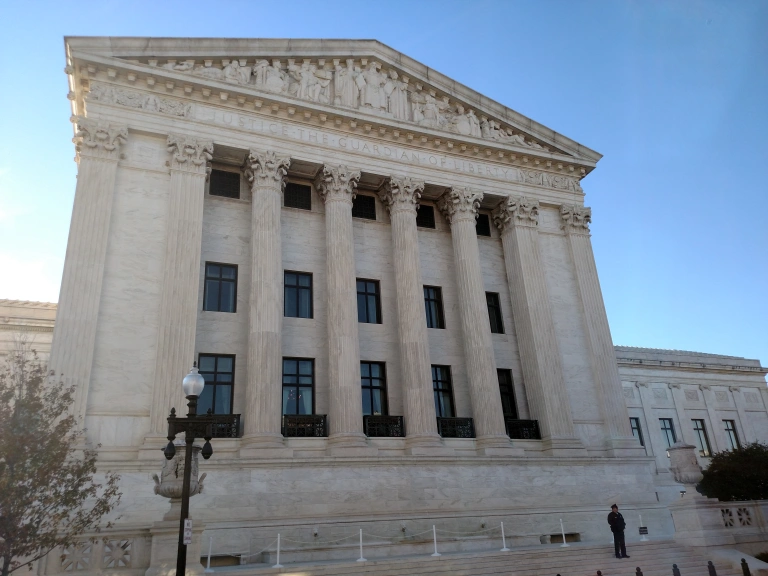 Back of the US Supreme Court Building