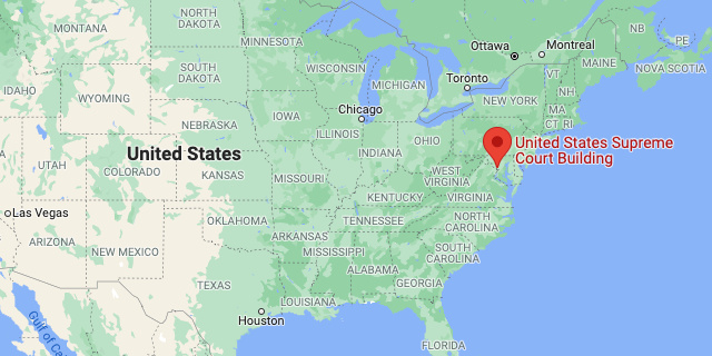 Supreme Court Building on Google Maps