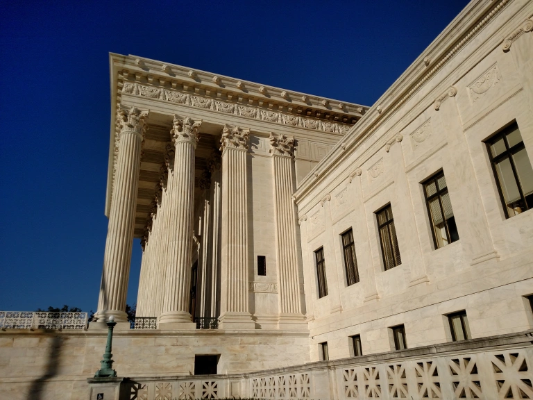Side of the US Supreme Court Building