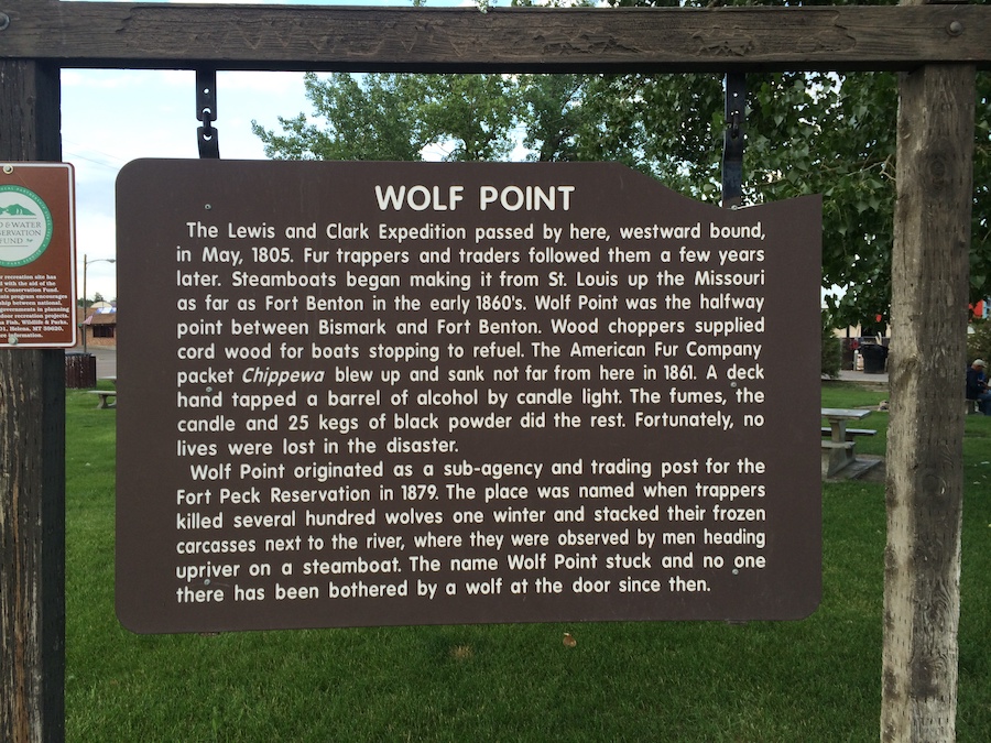 Wolf Point Marker