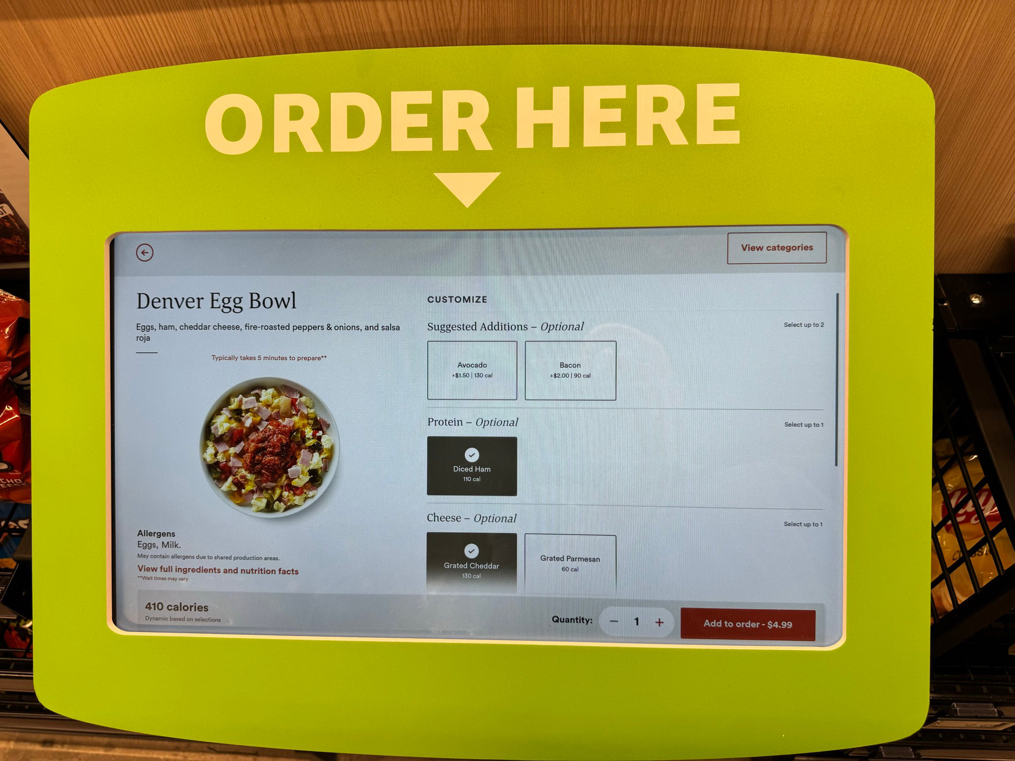Amazon Go Denver Egg Bowl