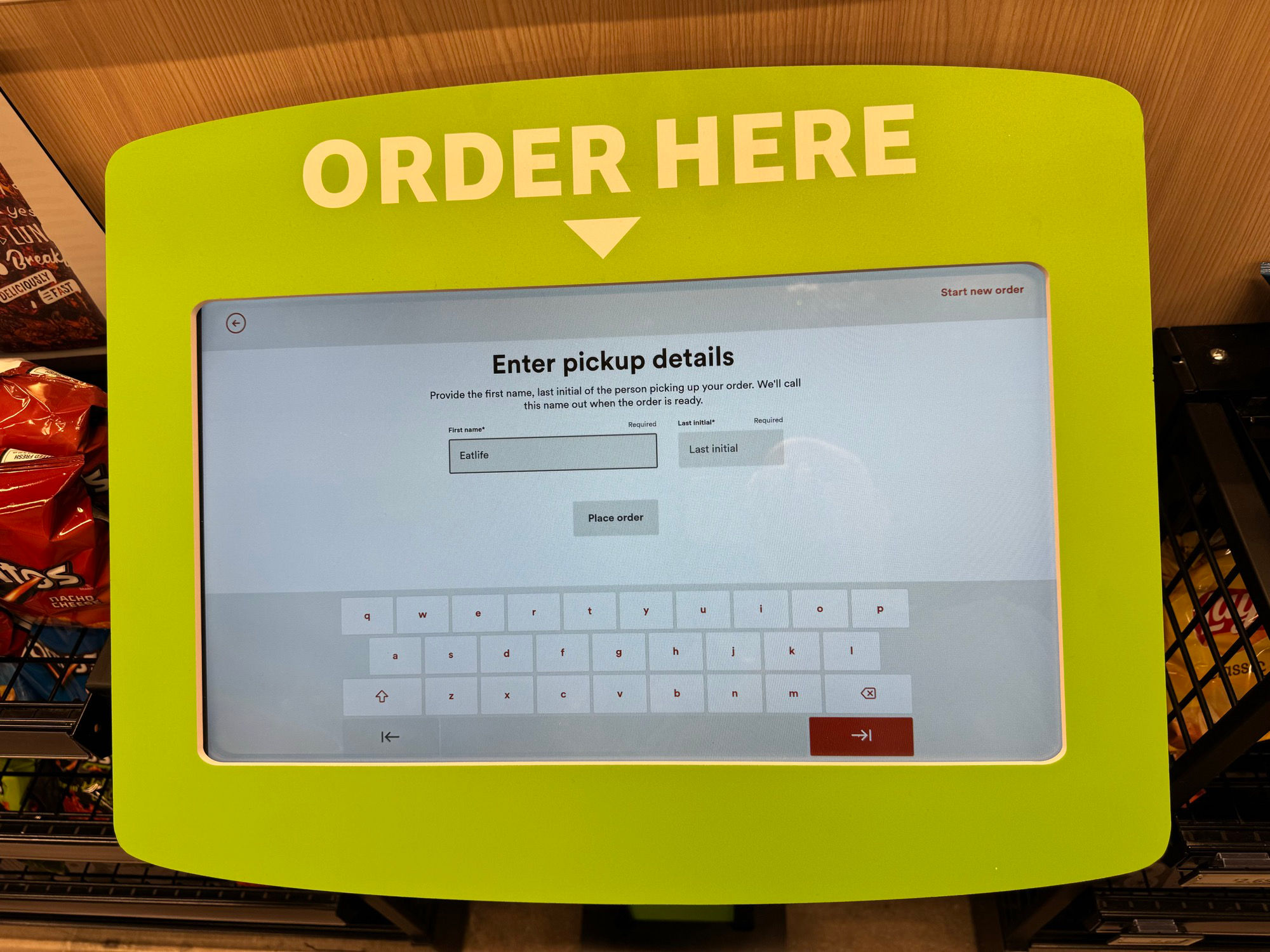 Amazon Go Pickup Details