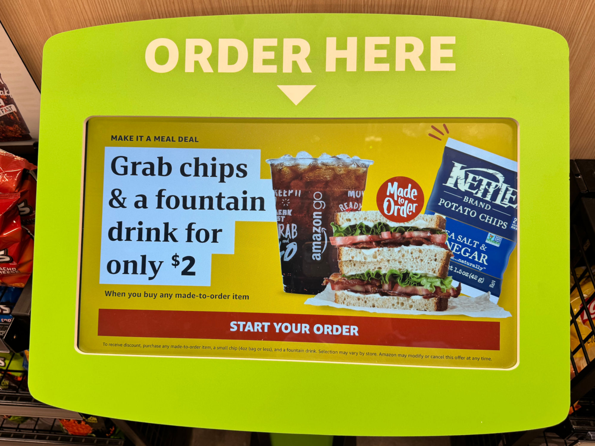 Amazon Go Start Your Order