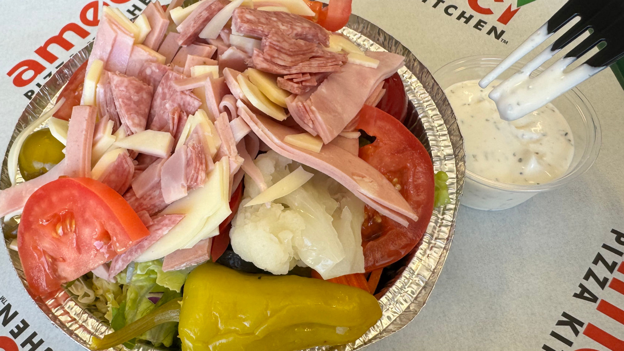 Ameci Pizza Keto Antipasto