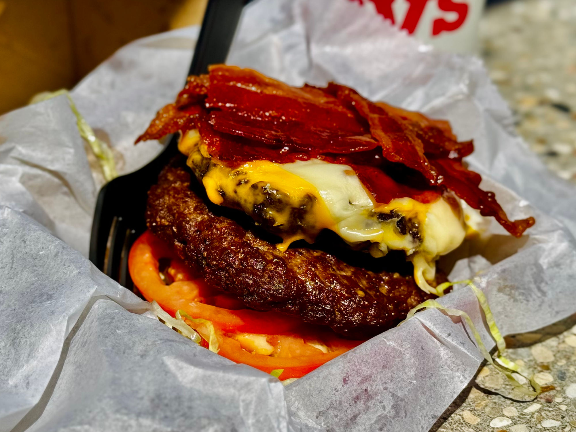 Arby's Big Cheesy Bacon Burger