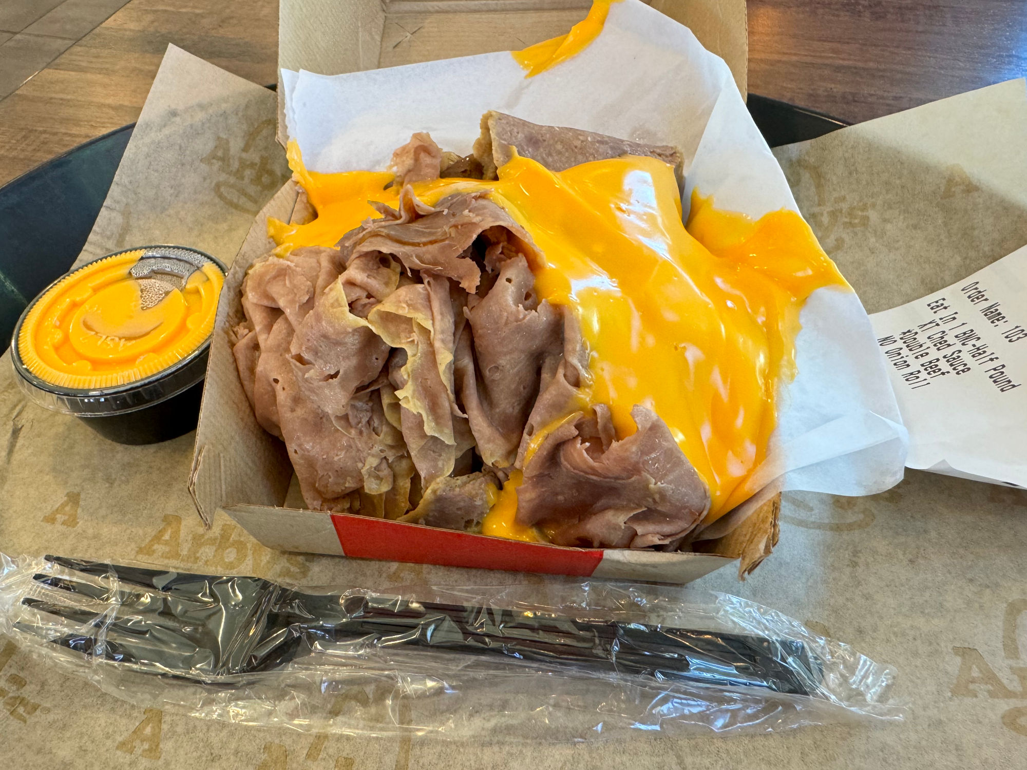 One Pound Beef & Cheddar Arby's Keto One Pound Beef & Cheddar