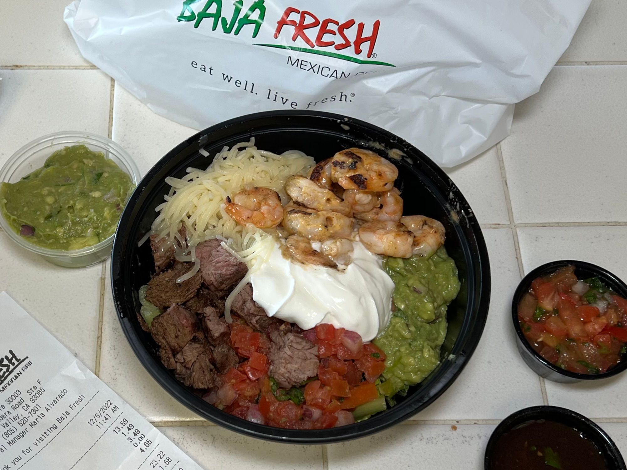 Baja Burrito Bowl Baja Fresh Keto Baja Burrito Bowl