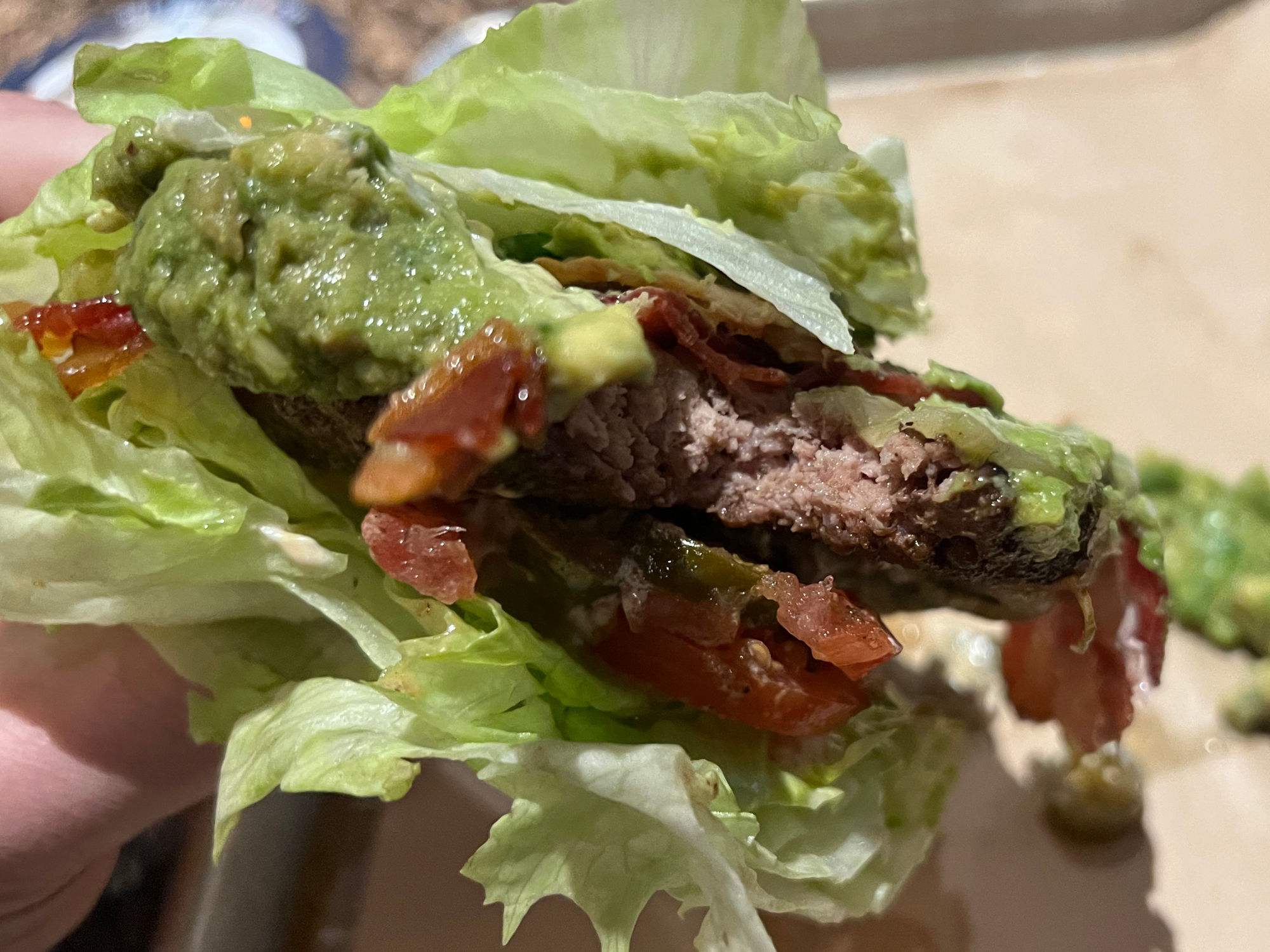 Bacon Guacamole Deluxe Burger BJ's Restaurant Bacon Guacamole Deluxe Burger