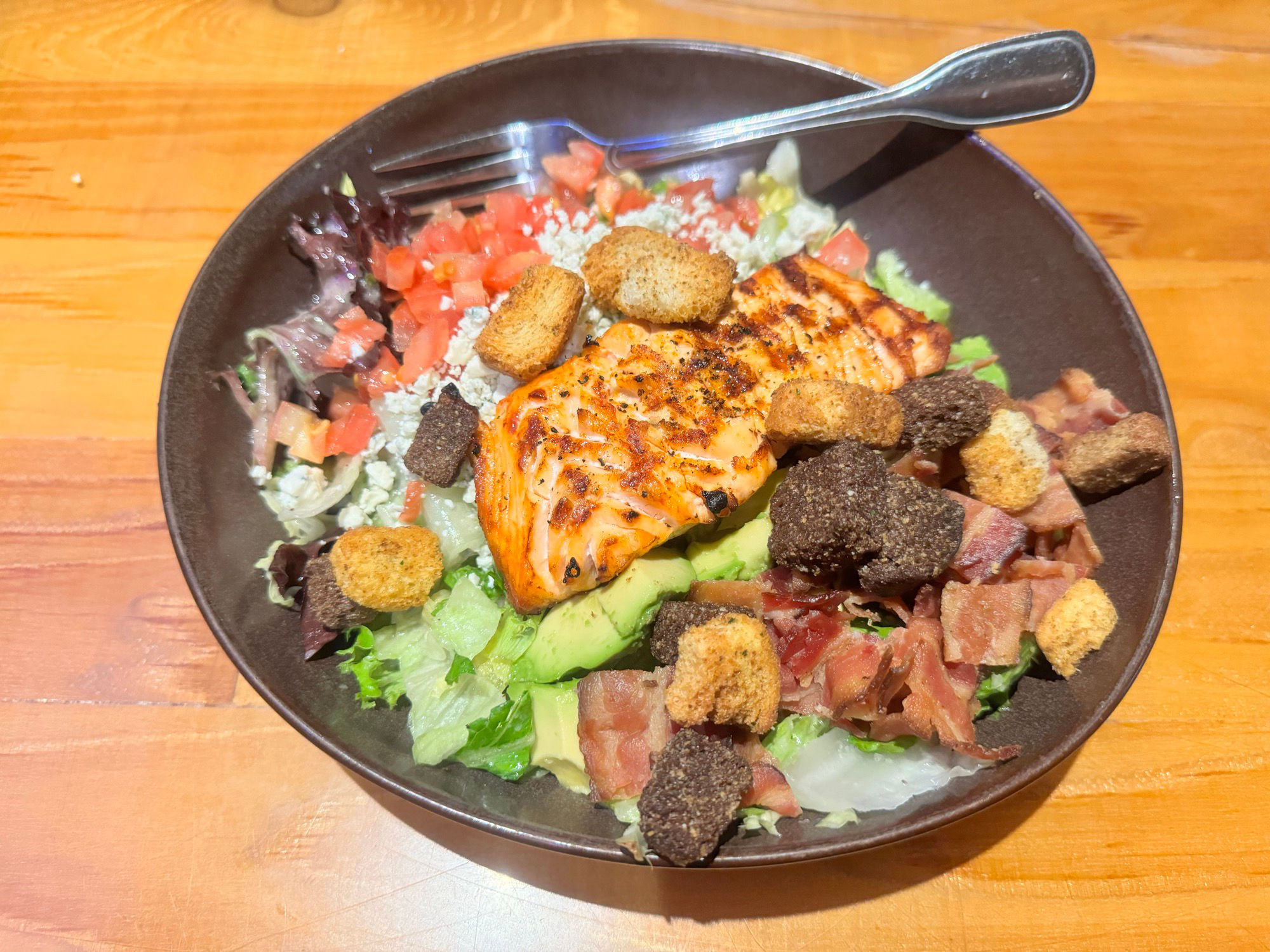 Salmon Cobb Salad Black Angus Keto Salmon Cobb Salad