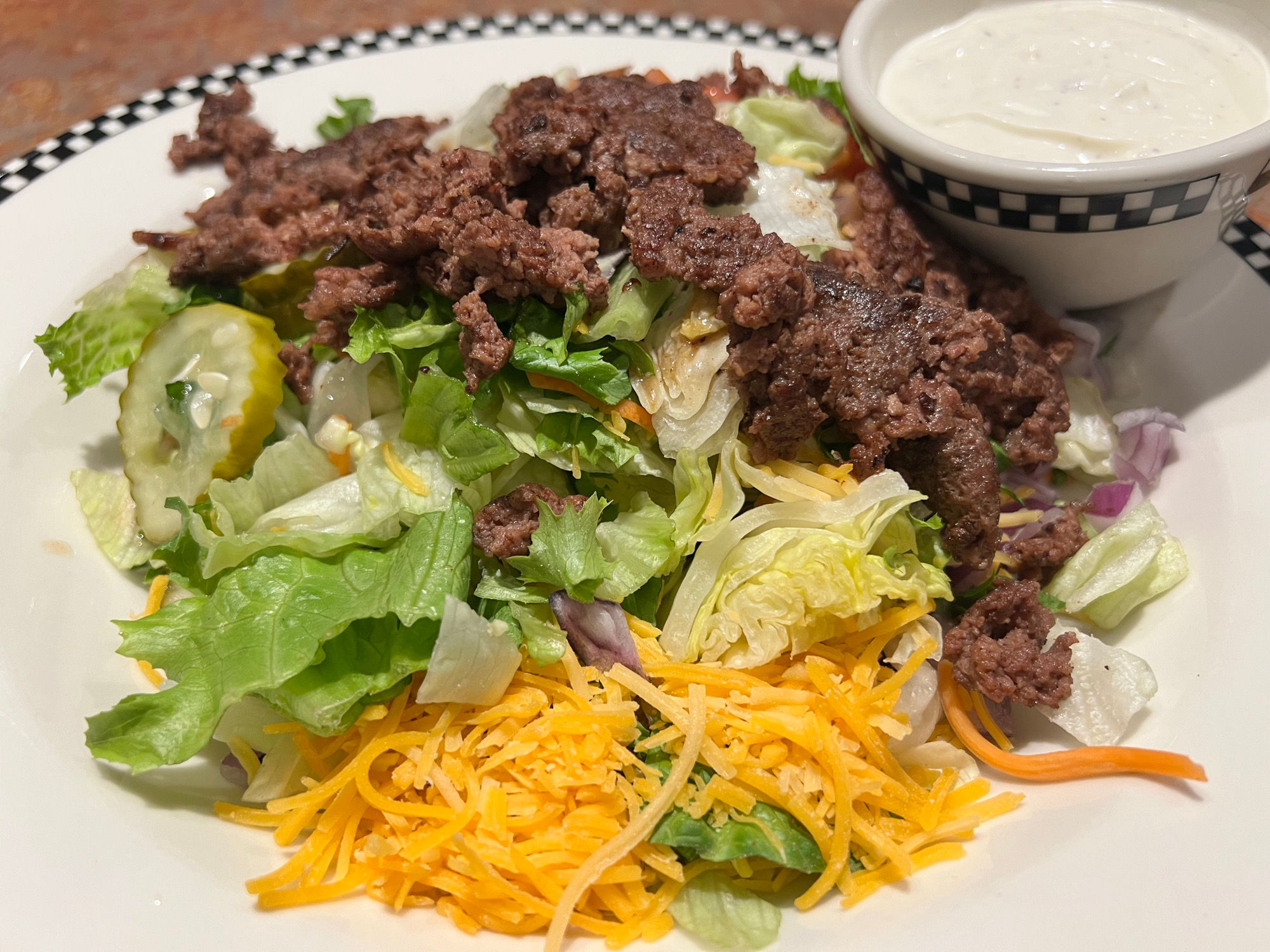 Black Bear Diner Bacon Cheeseburger Salad