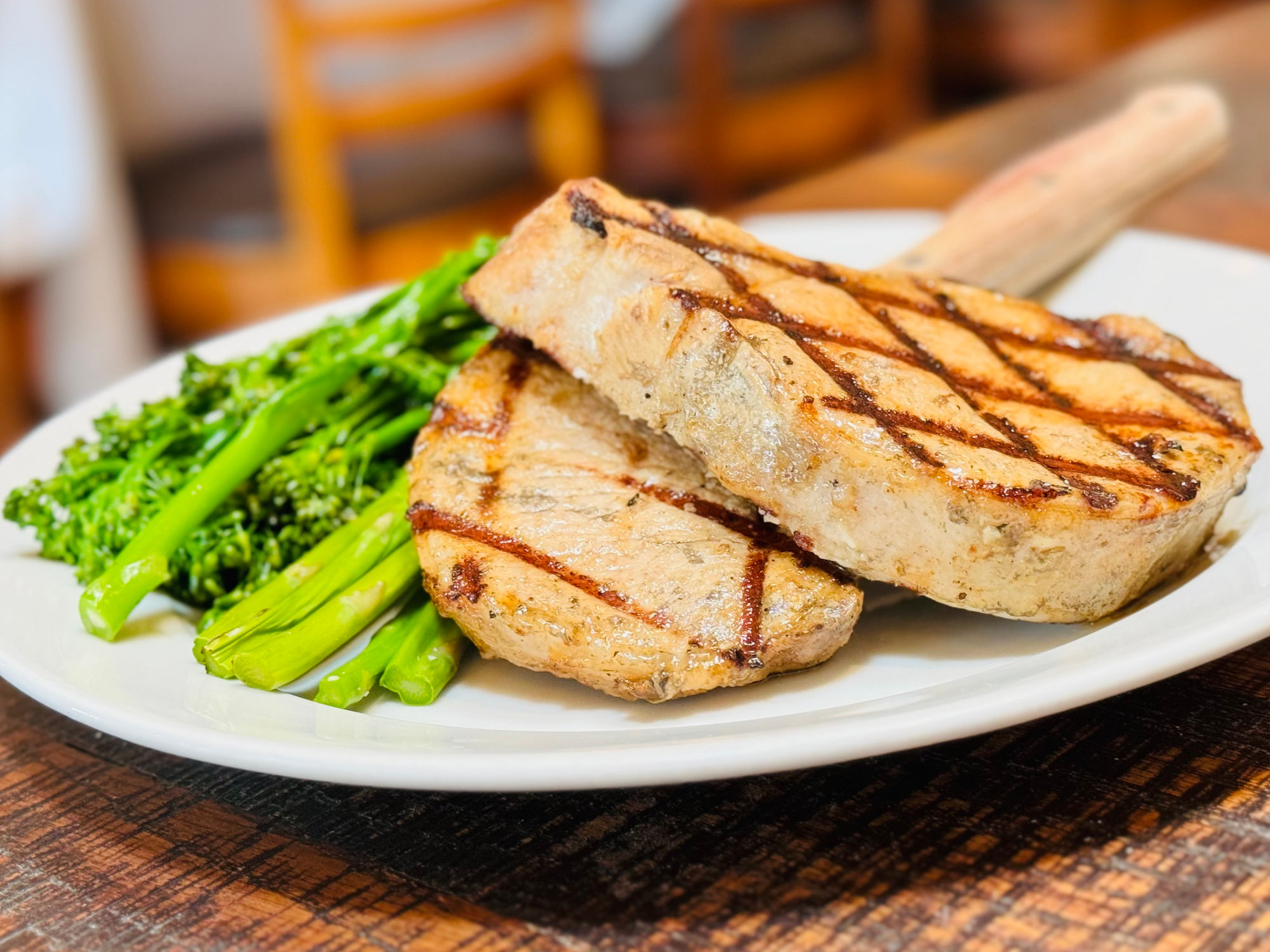 Tuscan Grilled Pork Chops Brio Italian Grille Tuscan Grilled Pork Chops