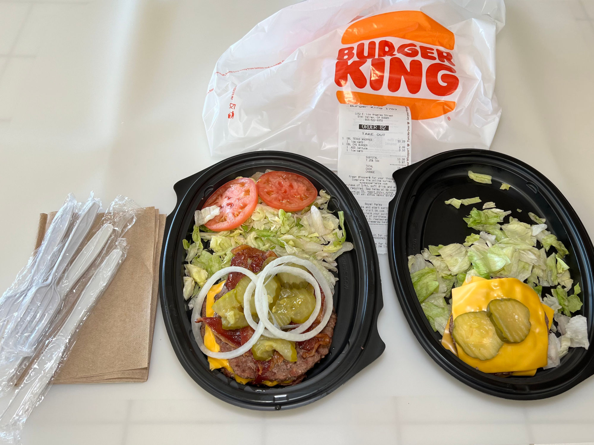 Double Cheeseburger Burger King Keto Double Cheeseburger