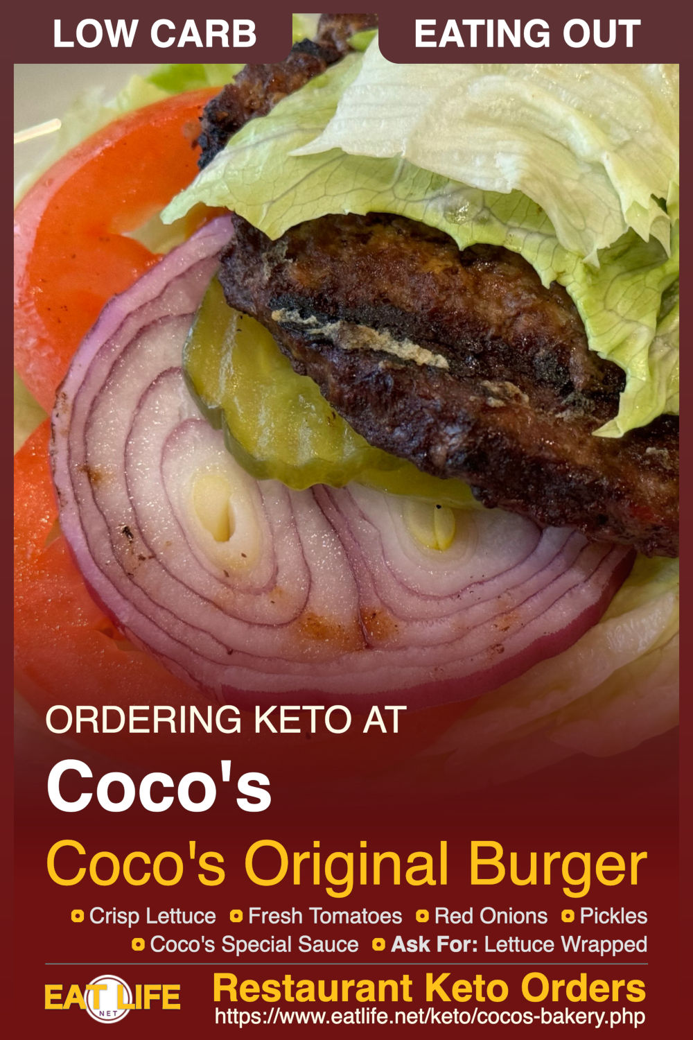 Cocos Bakery Keto Cocos Original Burger