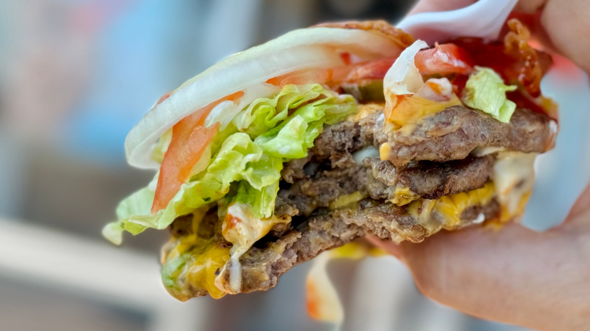 Triple Bacon Two Cheese Deluxe DQ Triple Bacon Two Cheese Deluxe