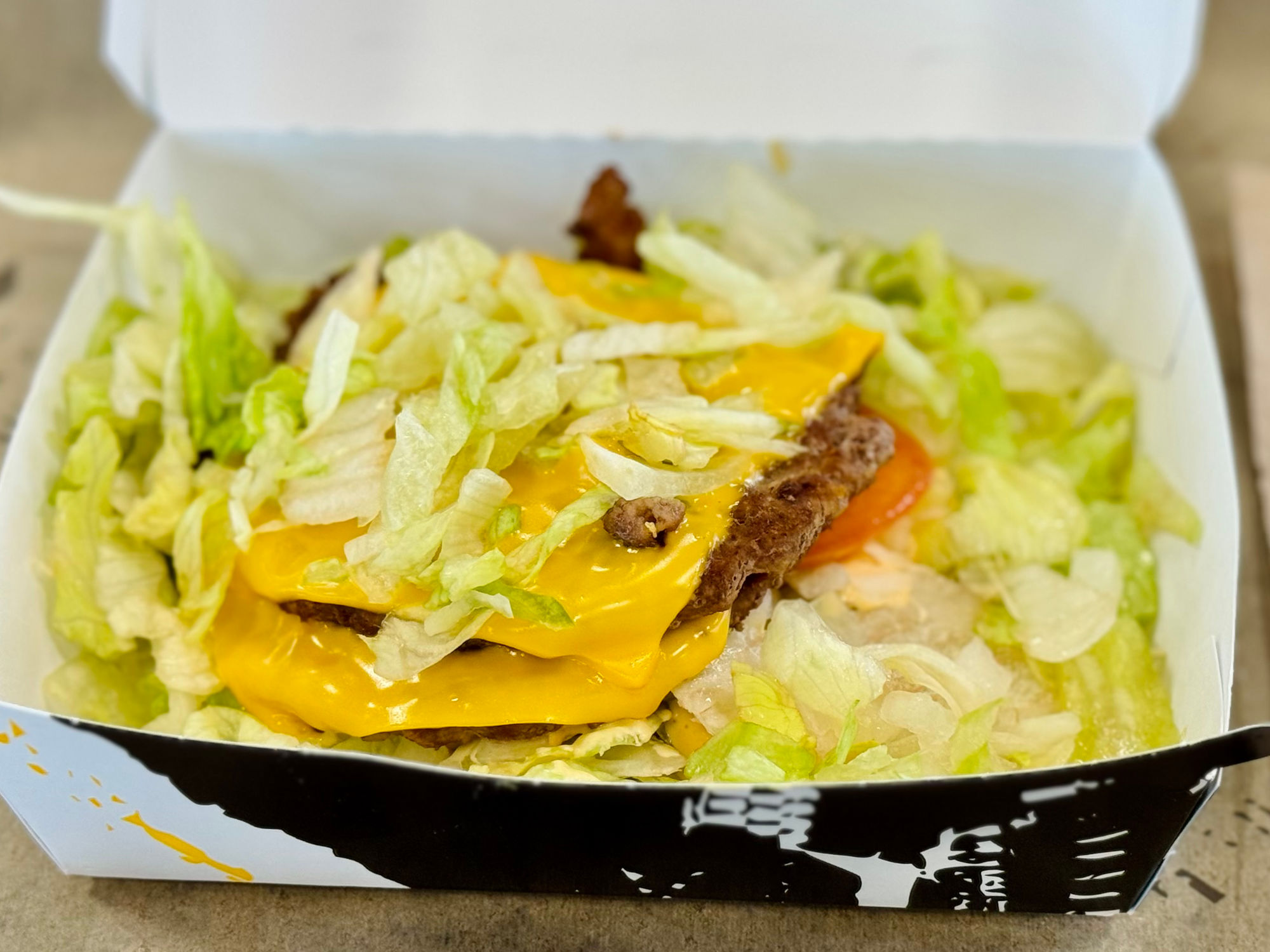 Del Taco Double Del Cheeseburger