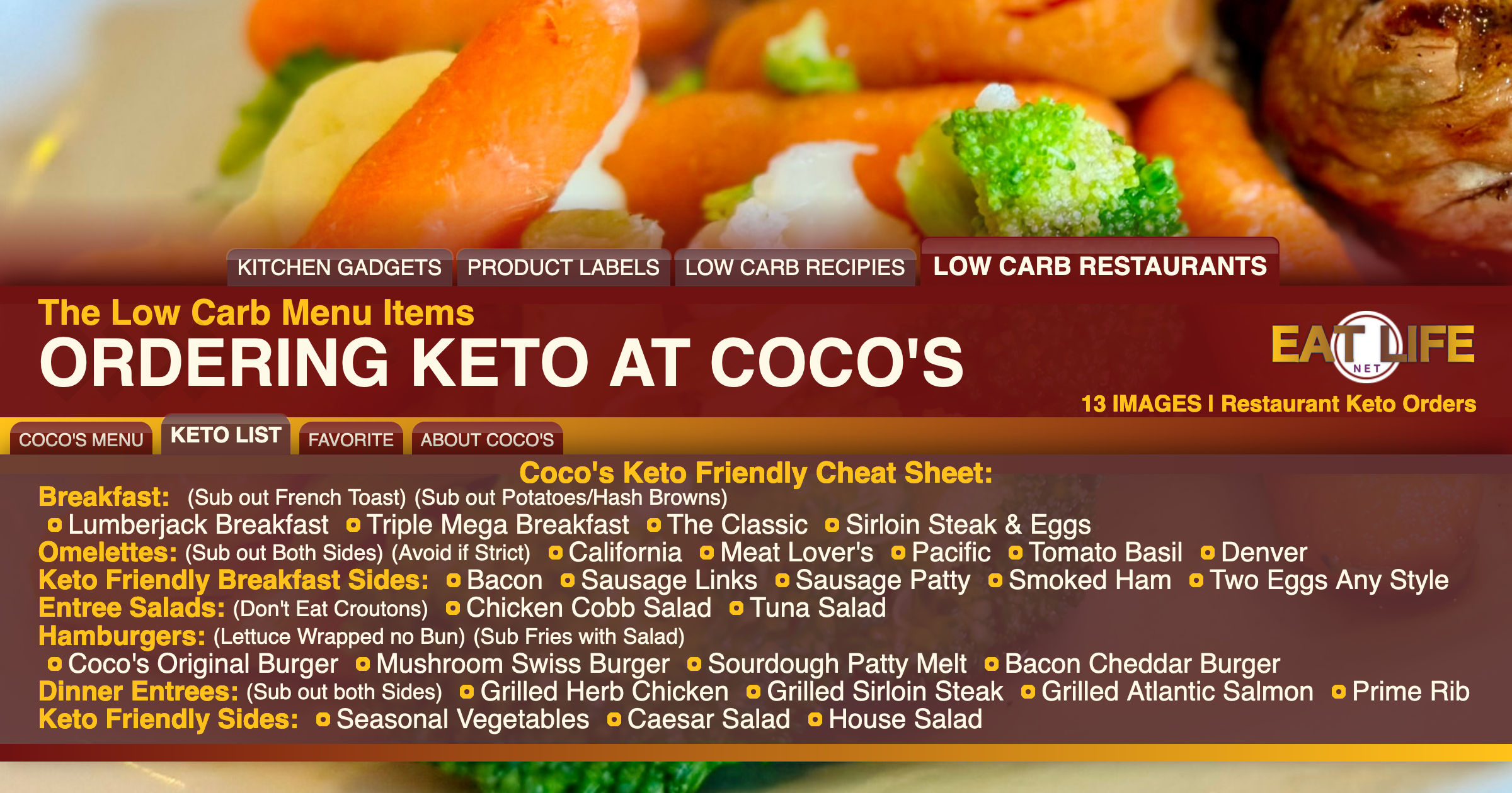 Low Carb at Coco's