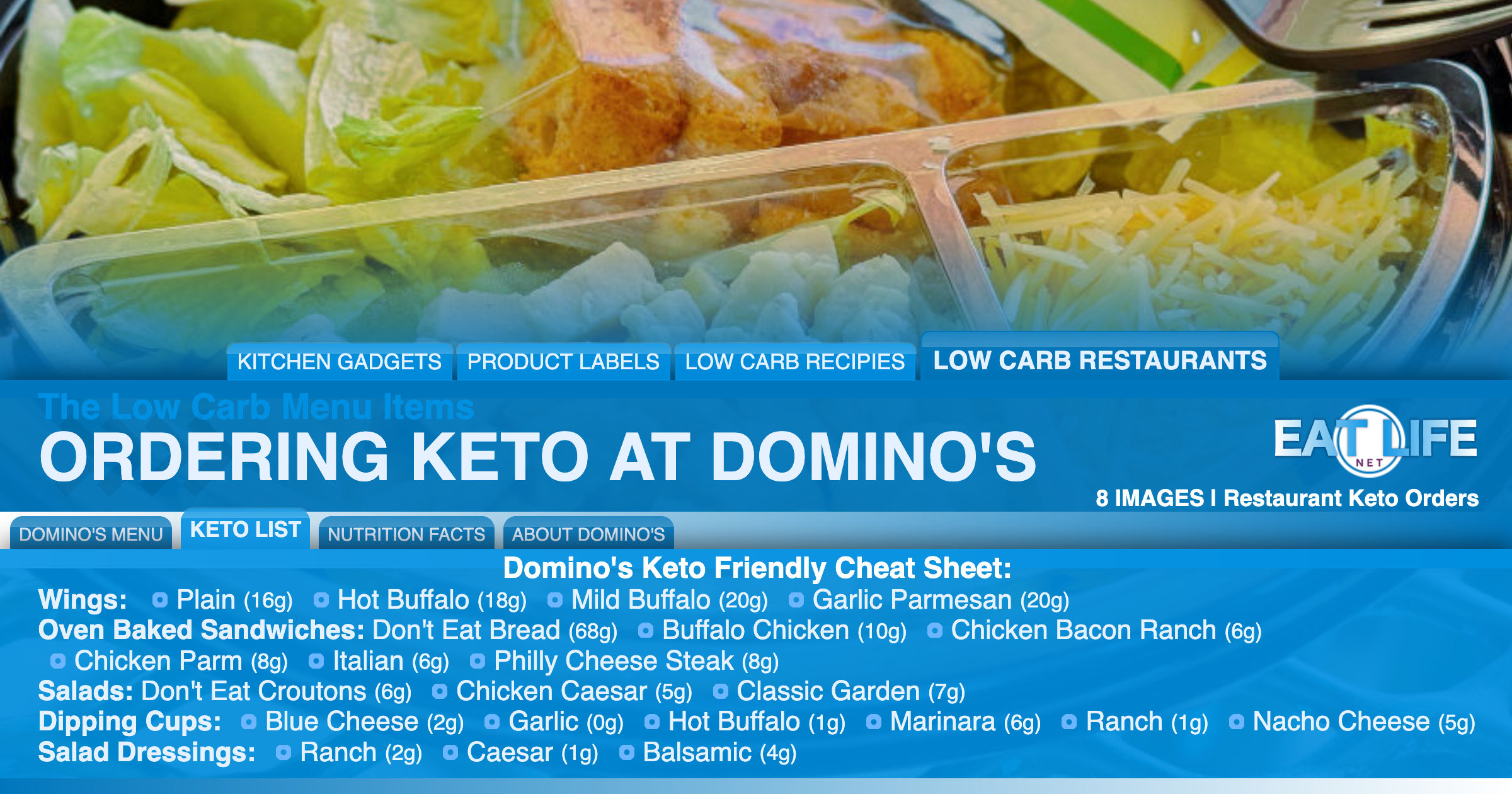 Low Carb at Domino's