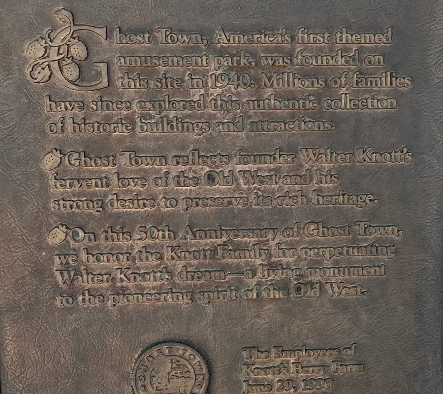 50th Anniversary Plaque