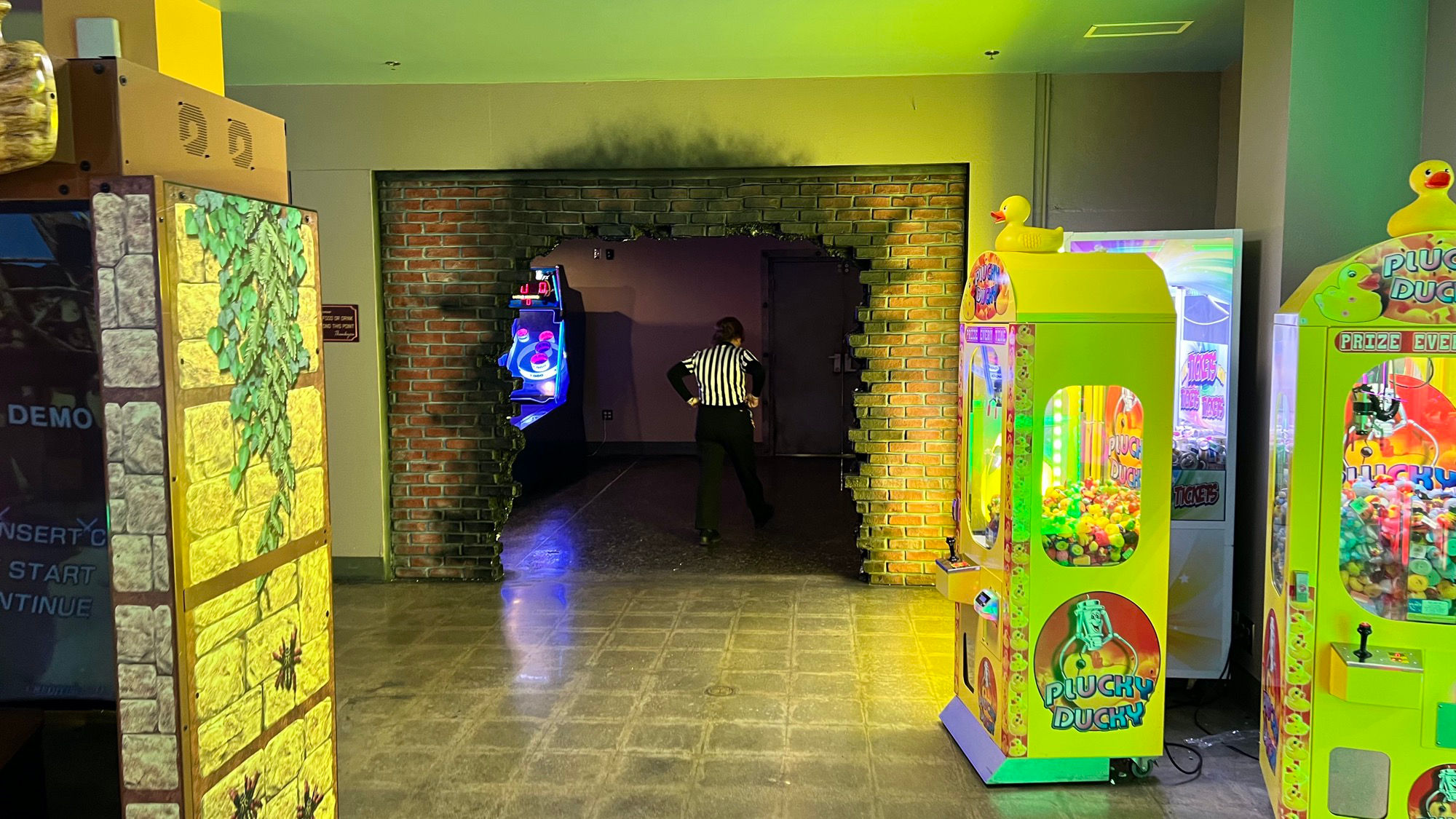 Arcade Blown up Wall