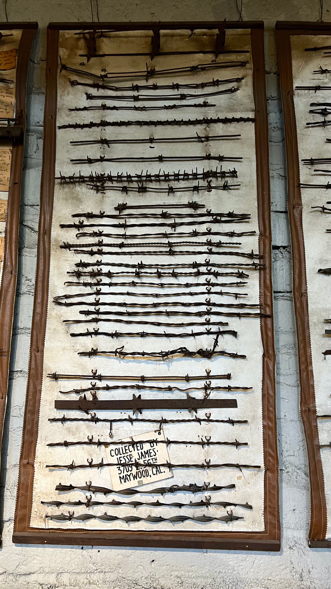 Barbed Wire Collected by Jesse James