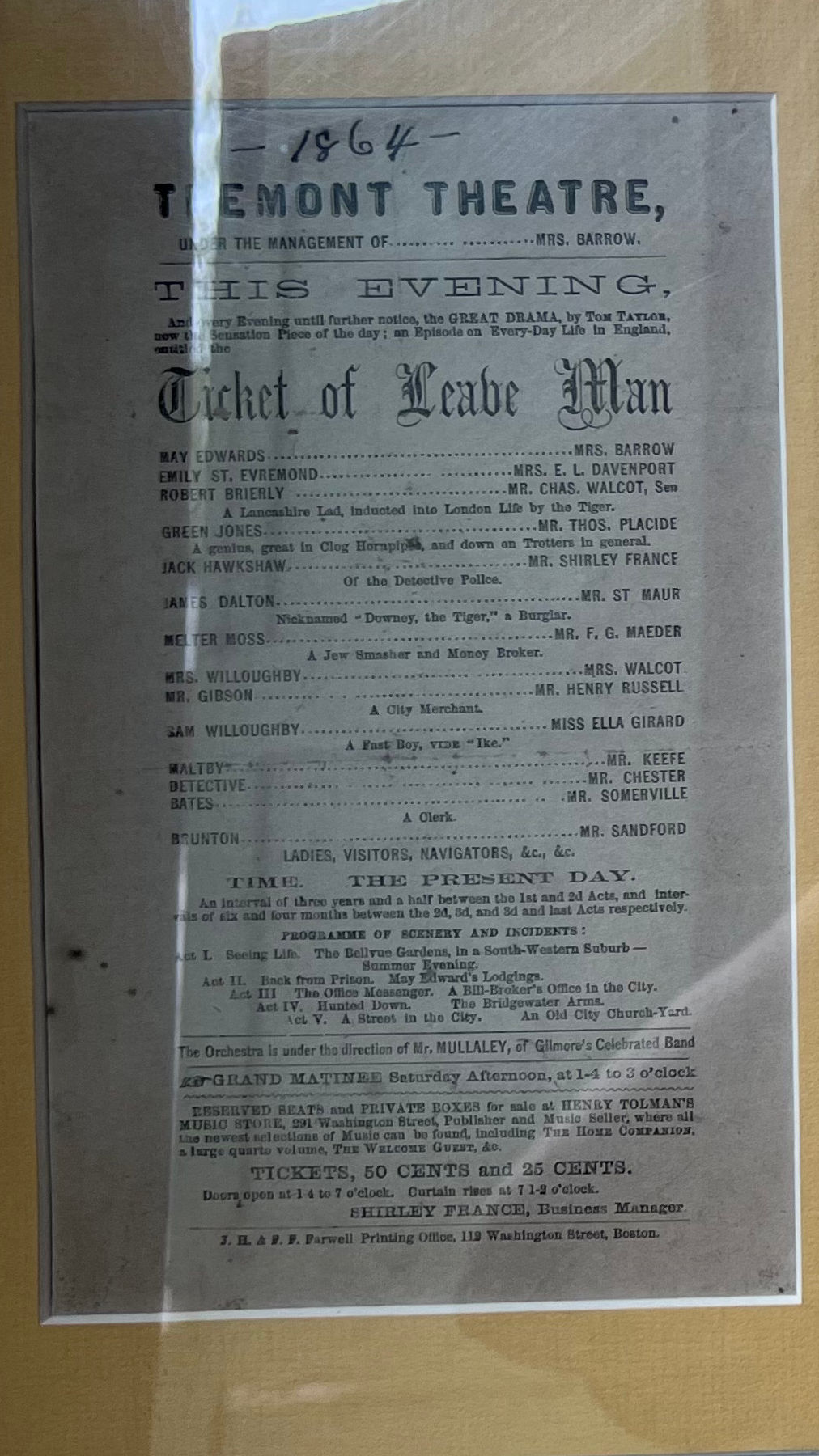 Ticket of Leave Man Bird Cage Theater Ticket of Leave Man