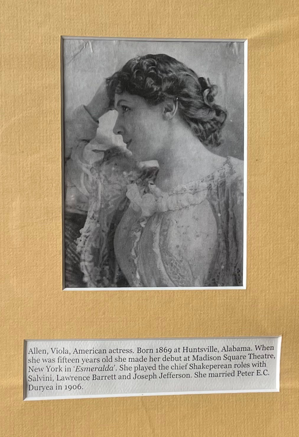 Viola Allen Bird Cage Theater Viola Allen