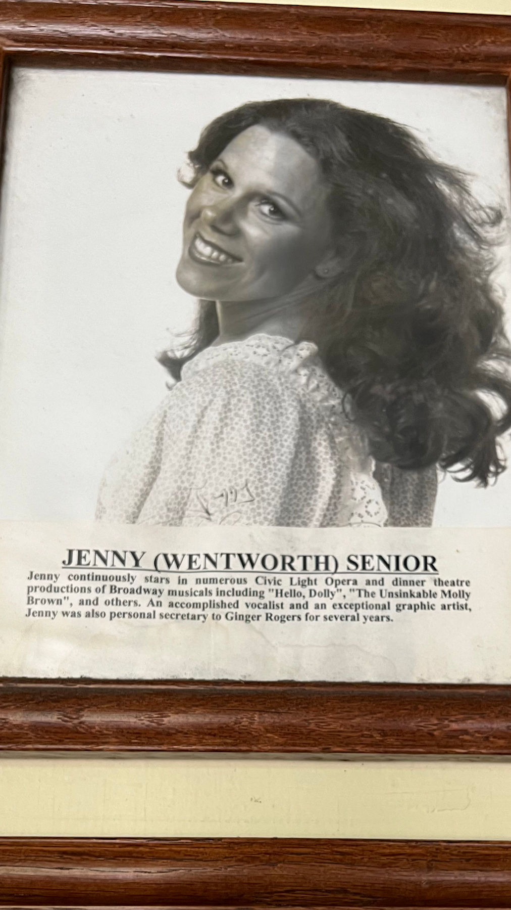 Knott's Berry Farm Birdcage Theater Jenny Wentworth Senior