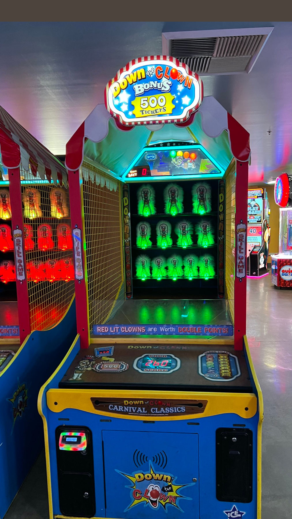 Boardwalk Arcade Down the Clown