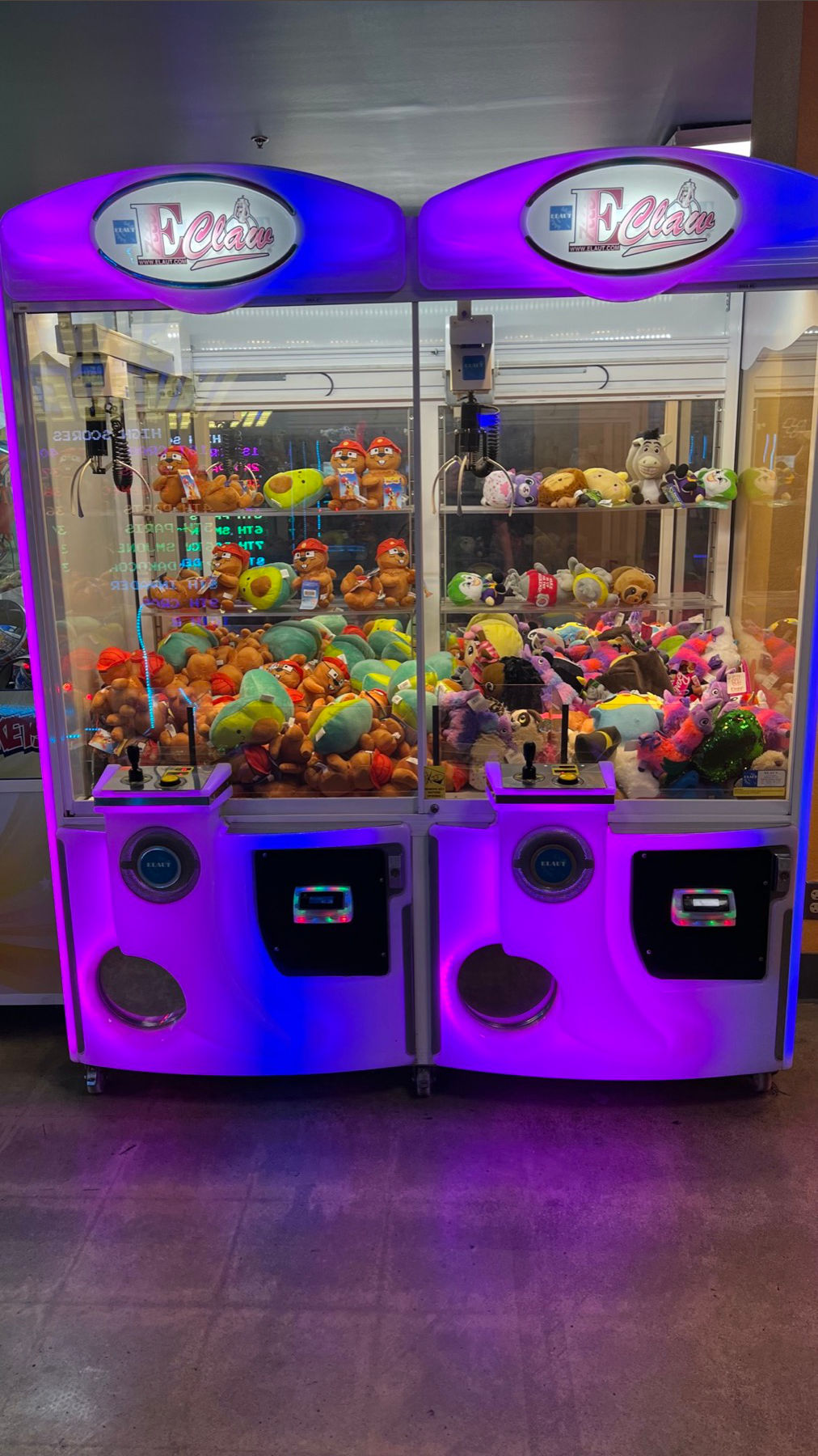 Boardwalk Arcade E-Claw Stuffed Animals