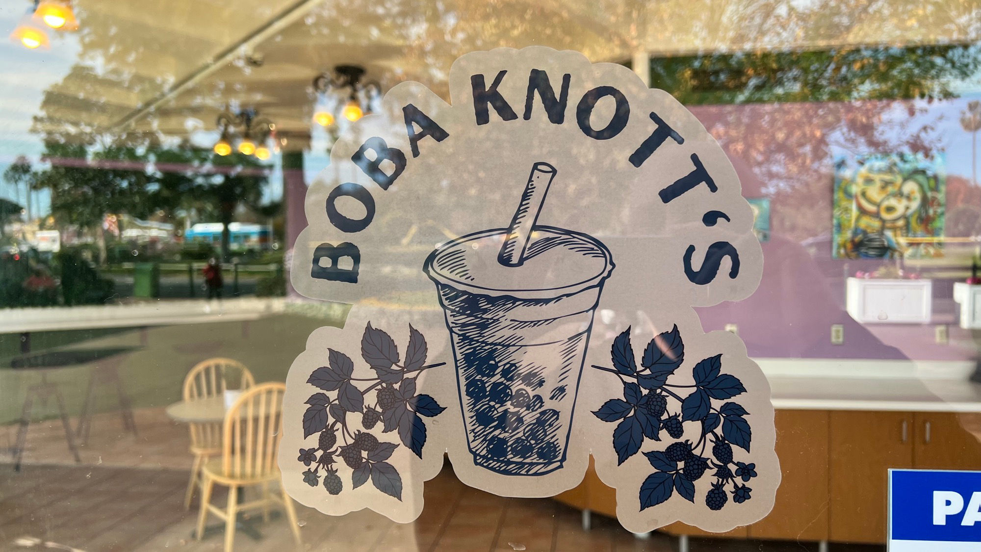 Boba Knotts window