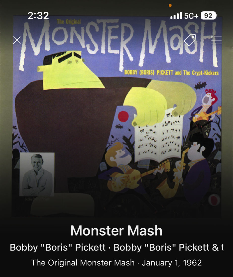 Bobby Boris Pickett Monster Mash