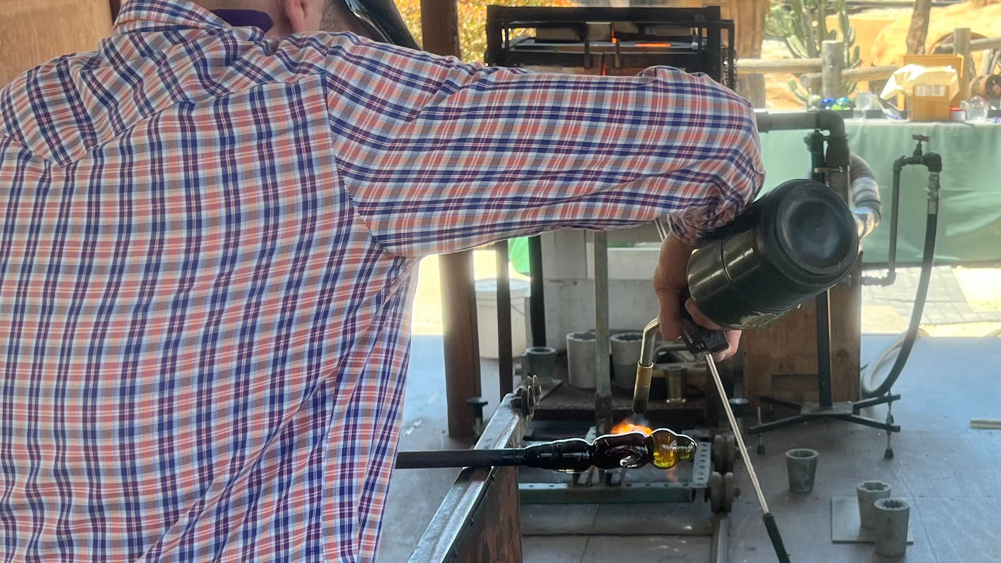 Boysenberry Festival Blowing Glass