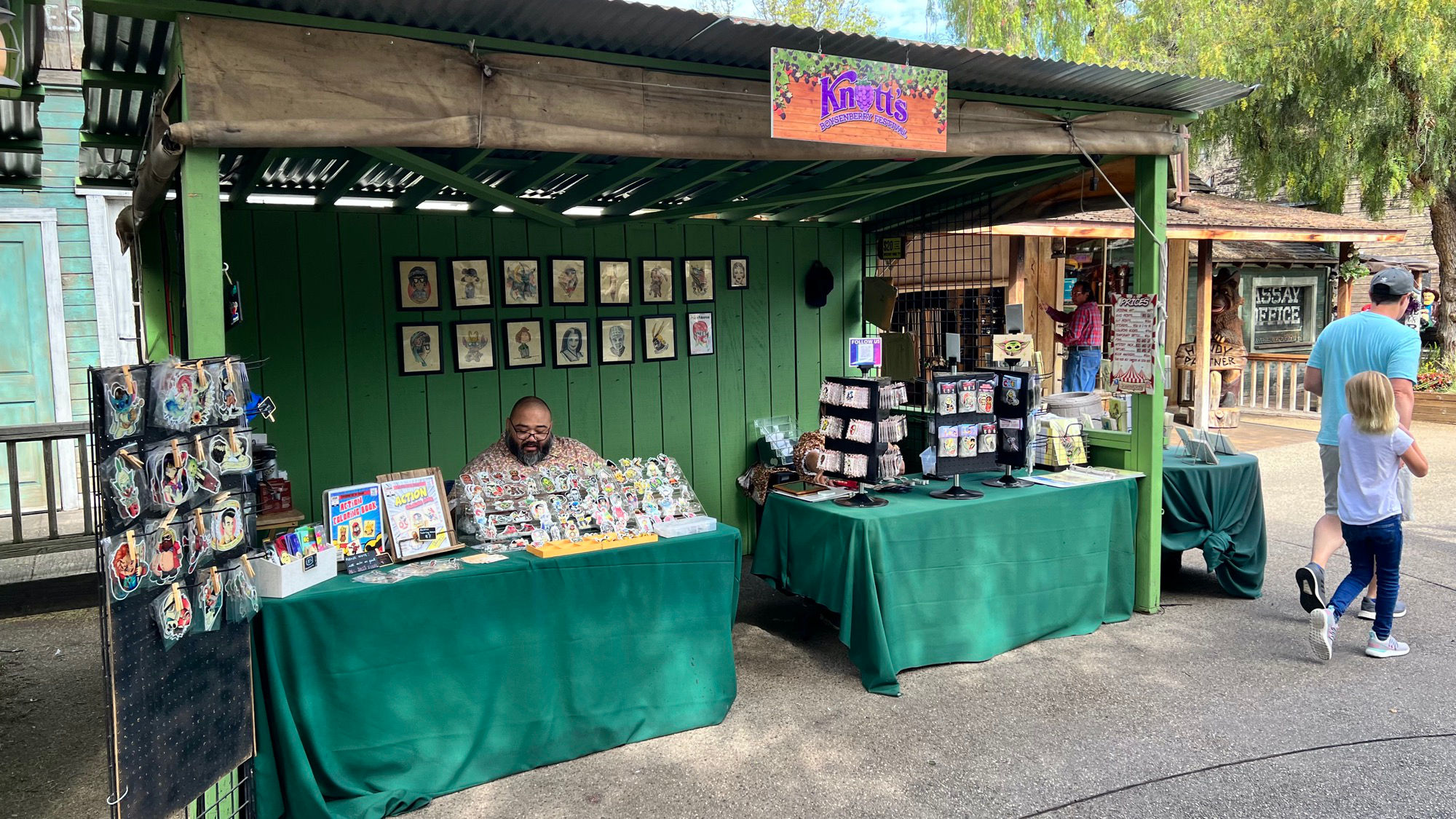 Boysenberry Festival Action Characters Booth
