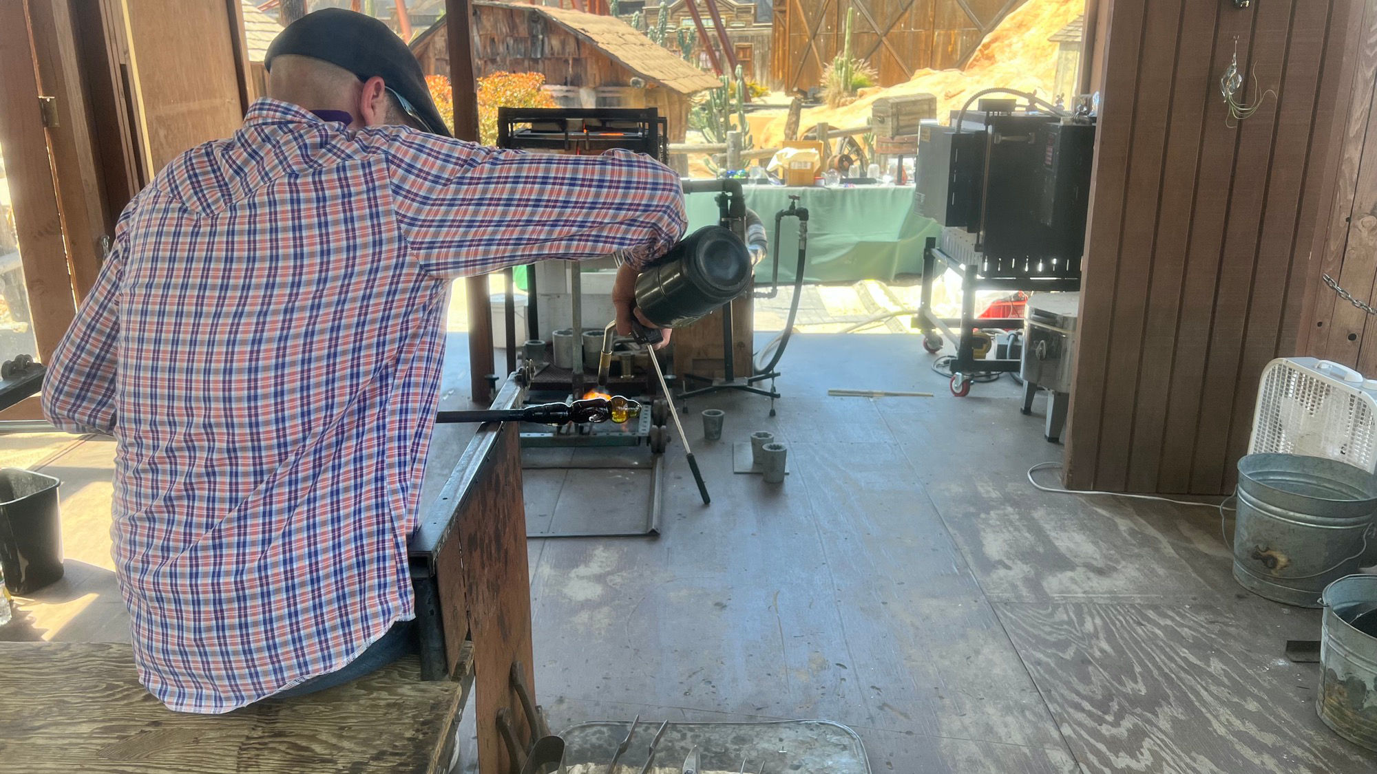 Boysenberry Festival Blowing Glass