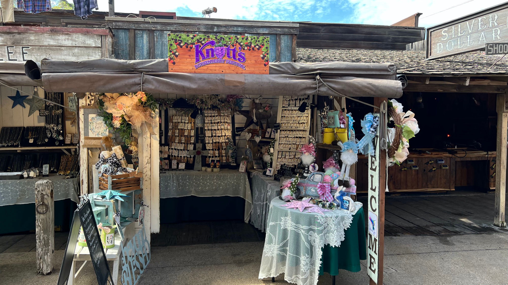 Boysenberry Festival Earrings Booth